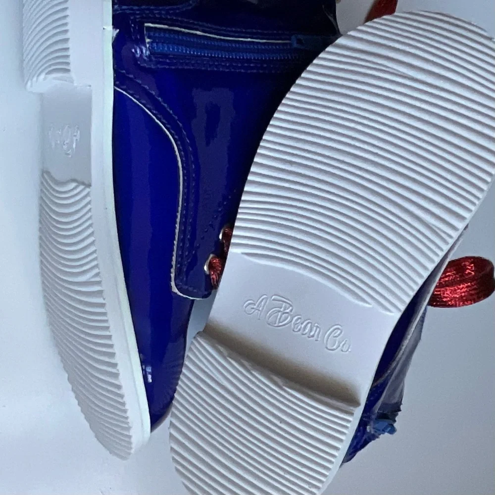 A Bear Co Blue Metallic Boots